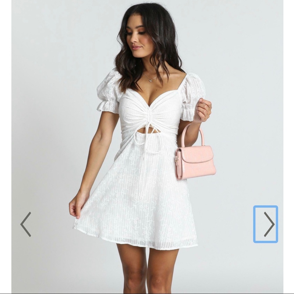 Showpo Babydoll Dress with Puff Sleeves